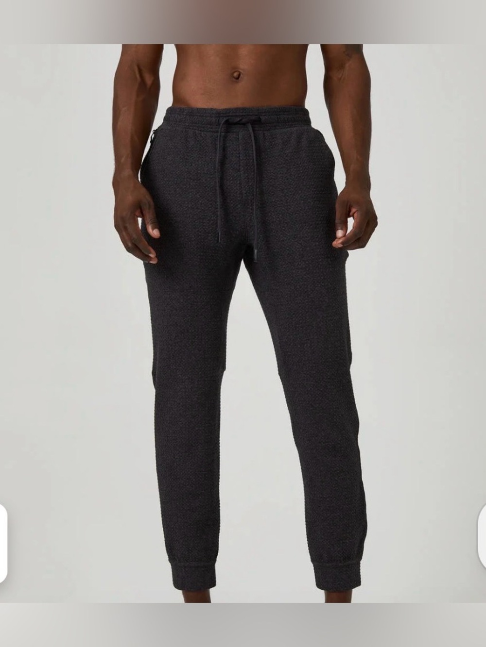 7 Diamonds 7D Restoration Performance Dark Gray Honeycomb Texture Jogger Pants